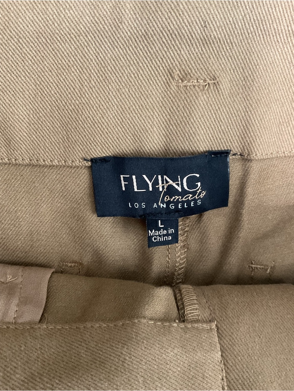 Flying Tomato Tan Tie-Waist Wide Leg Pants - Picture 7 of 7